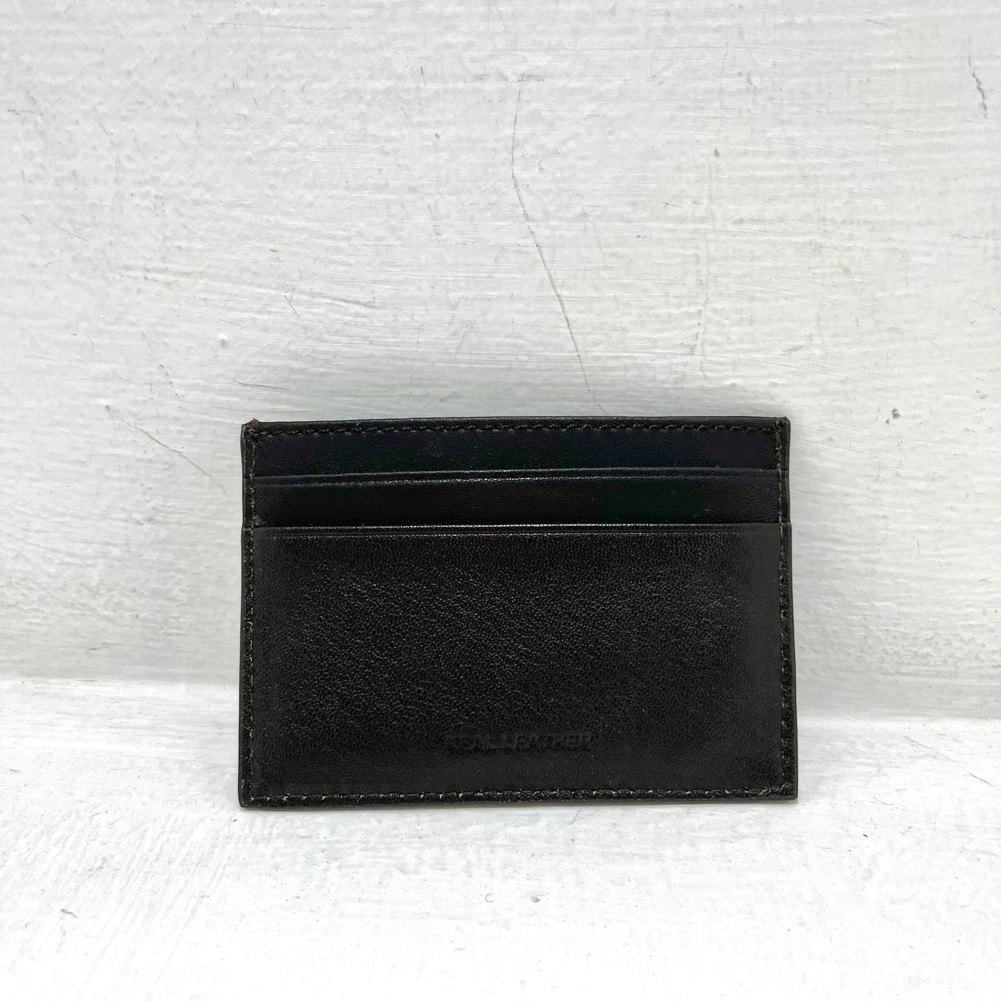 Portacarte in pelle liscia - Dark Brown