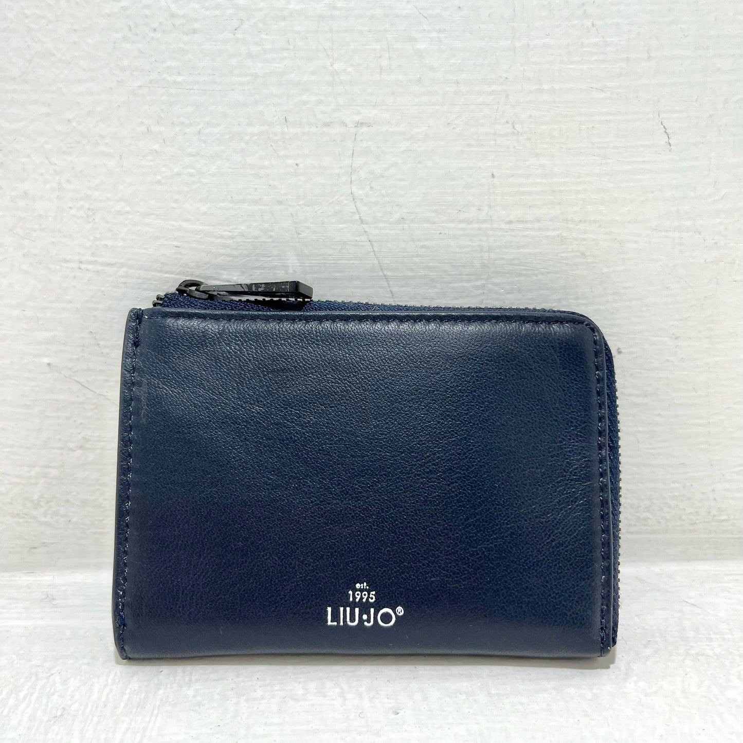 Portafoglio con zip in pelle liscia - Vari colori