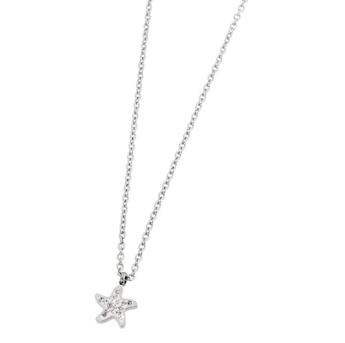 Collana stella marina con cristalli
