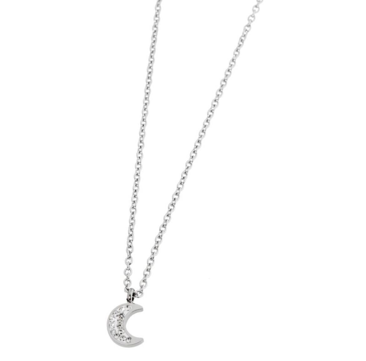 Collana luna con cristalli
