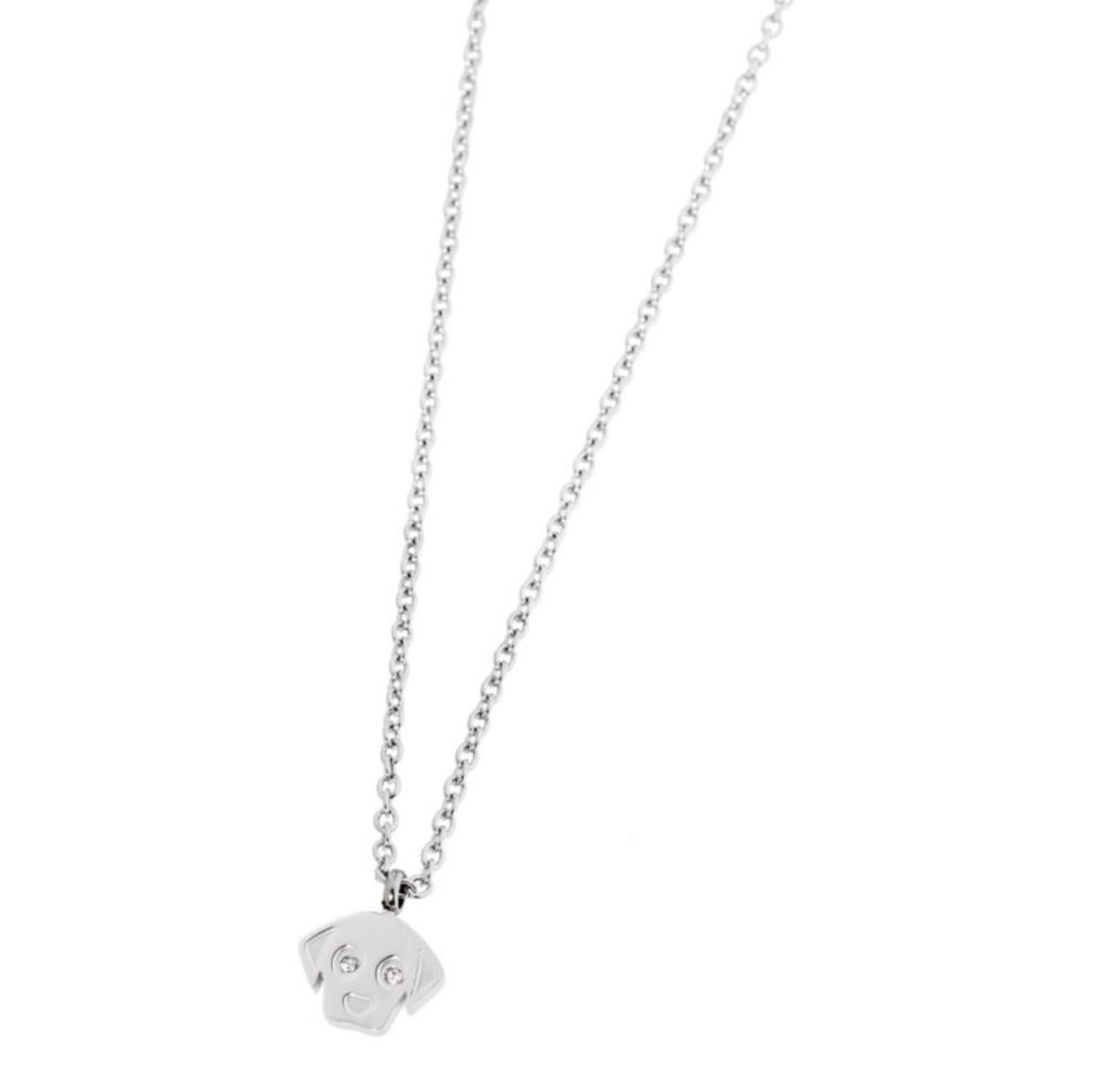 Collana cane con cristalli