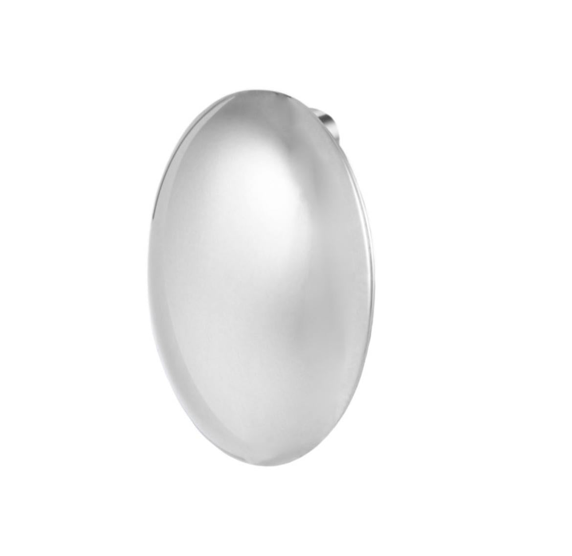 Orecchino a lobo bottone ovale 2,8 cm