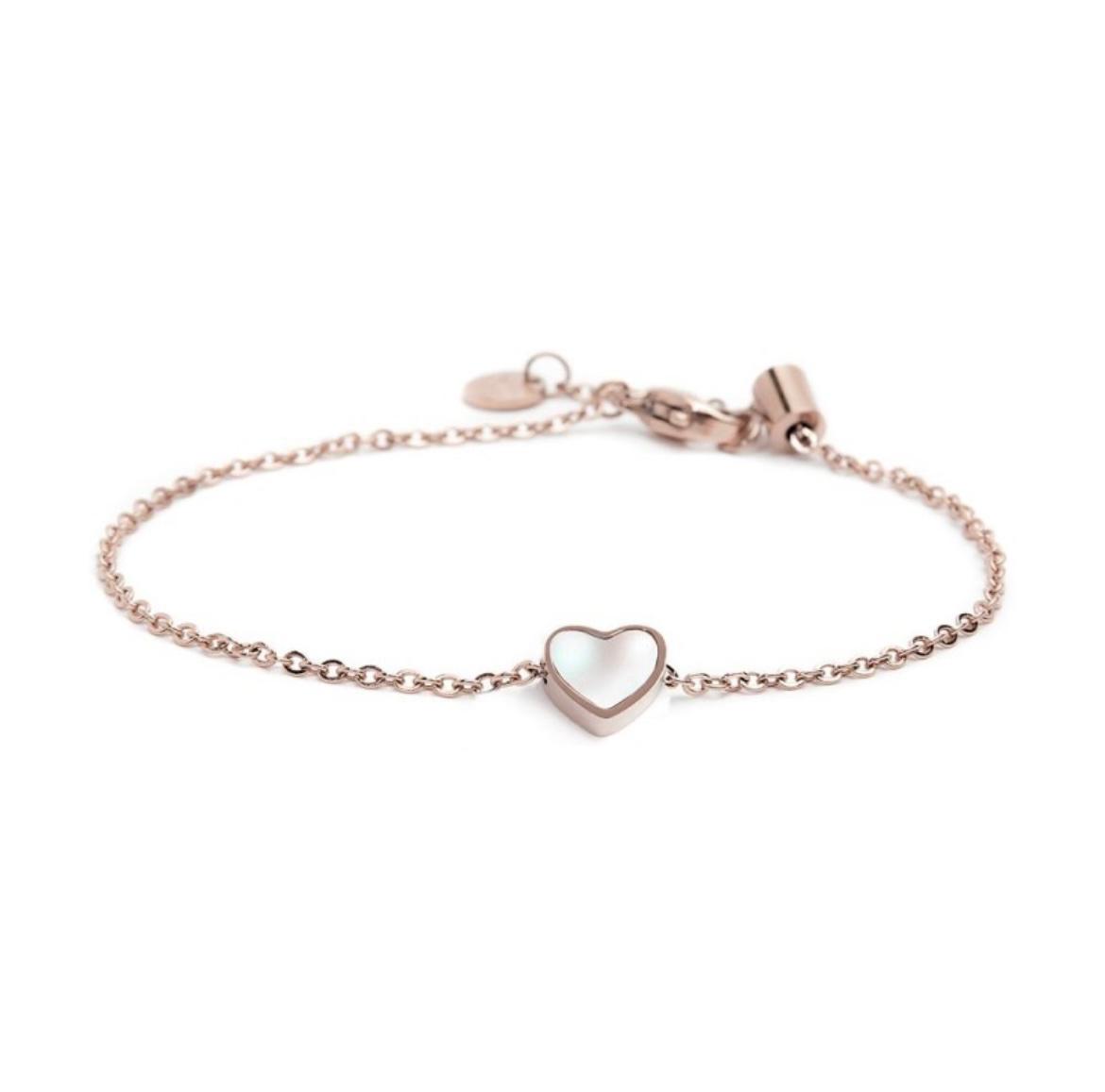 Bracciale cuore madreperla