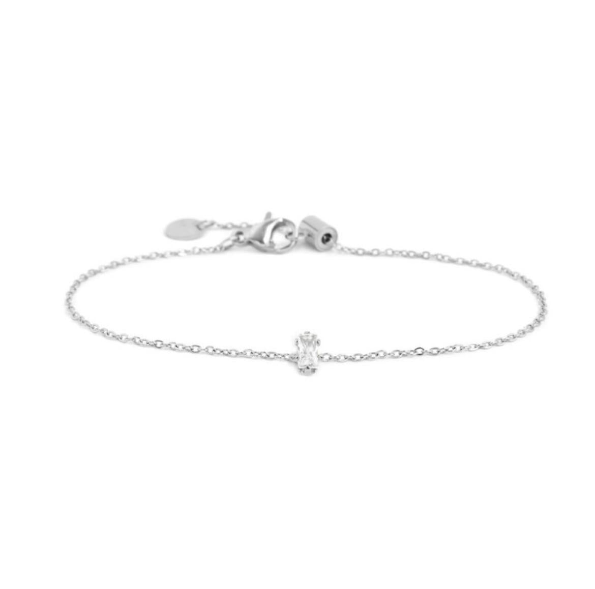 Bracciale con zircone baguette