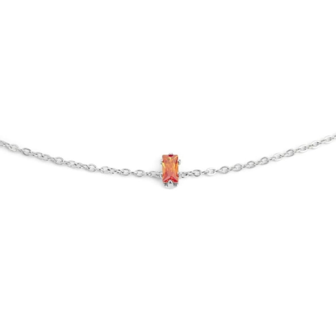 Bracciale con zircone baguette