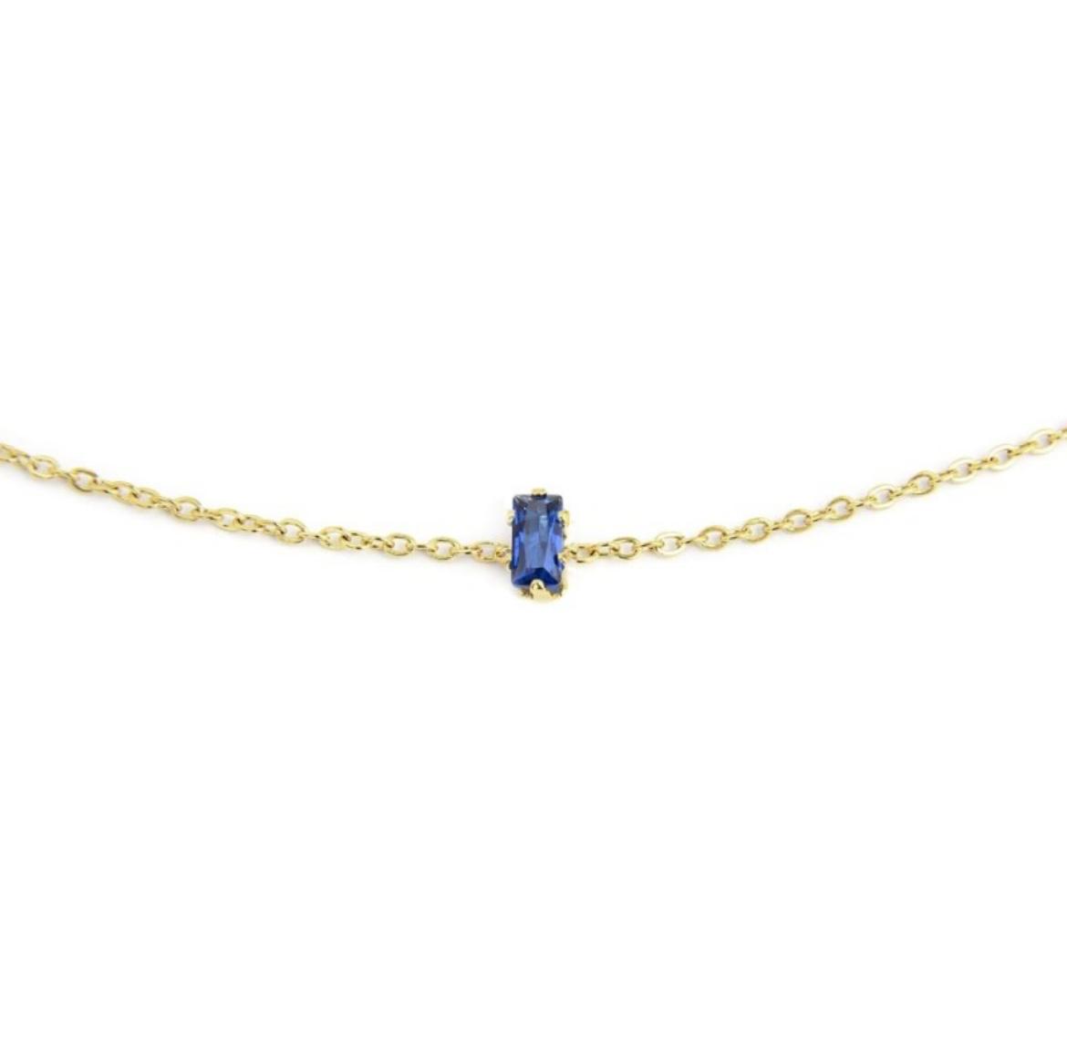 Bracciale con zircone baguette
