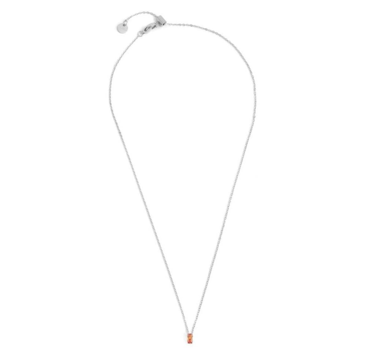 Collana con zircone baguette