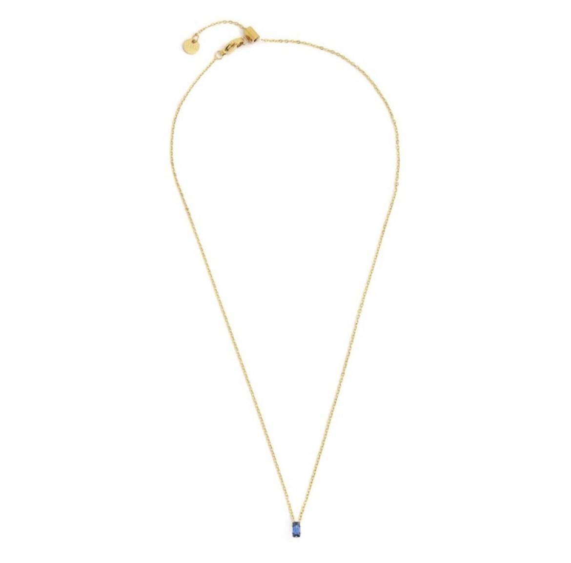 Collana con zircone baguette