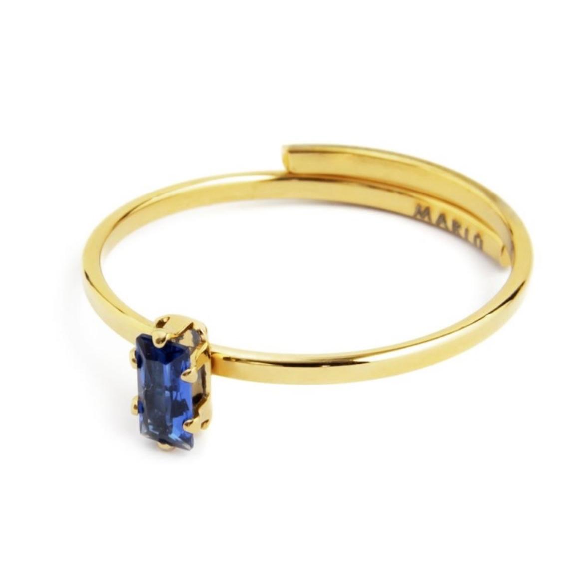 Anello con zircone baguette