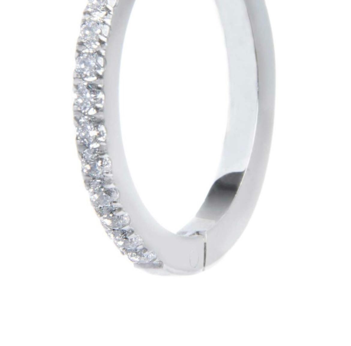 Orecchino a cerchio 2 cm con zirconi