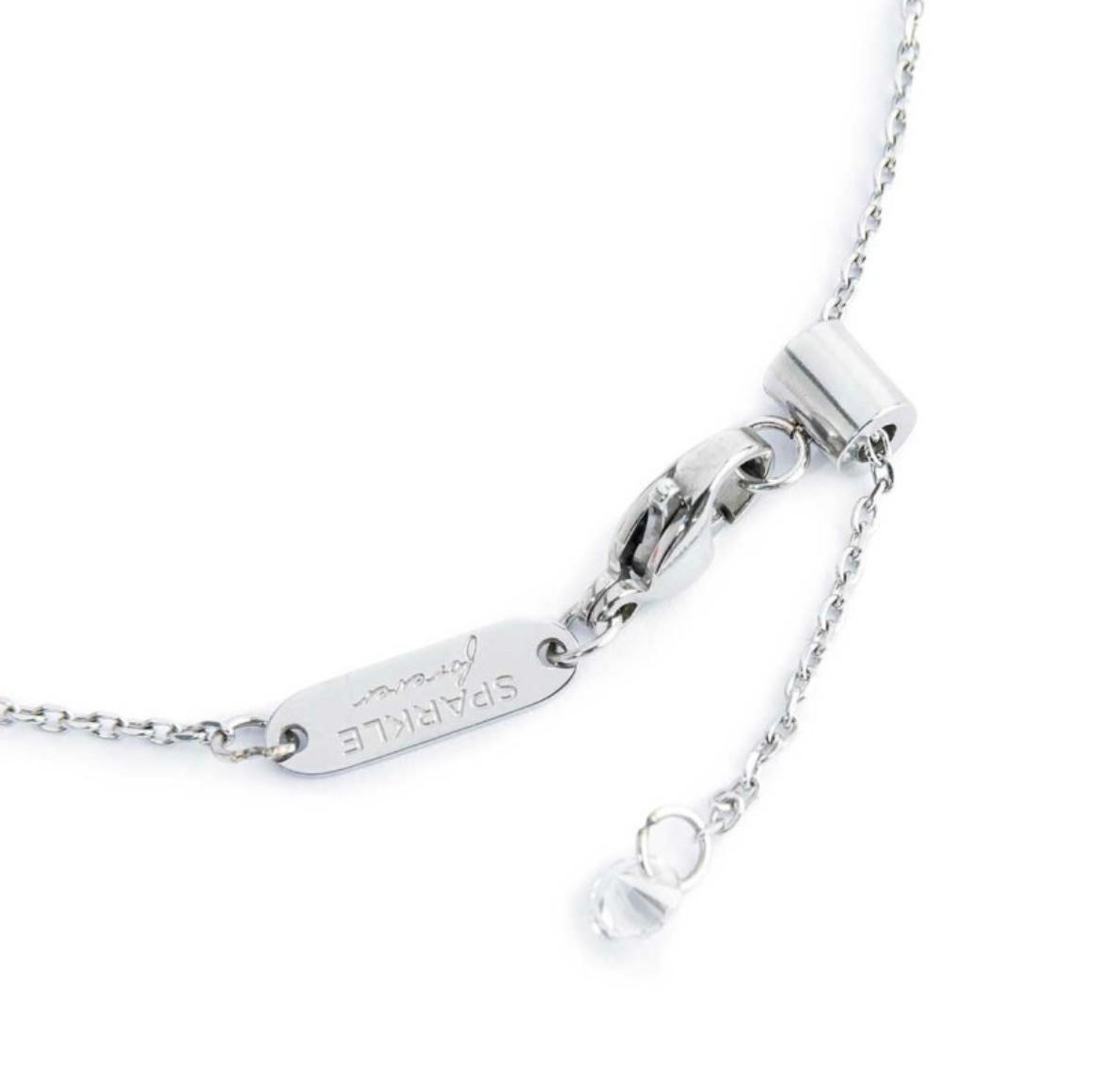 Bracciale cerchio con zirconi bianchi