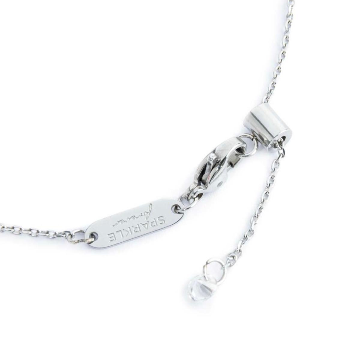 Bracciale catena cutting cross con tre zirconi 3,5 mm centrali
