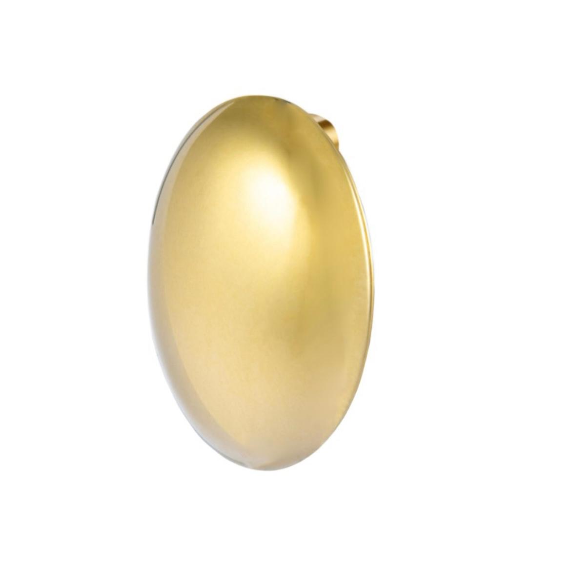 Orecchino a lobo bottone ovale 2,8 cm