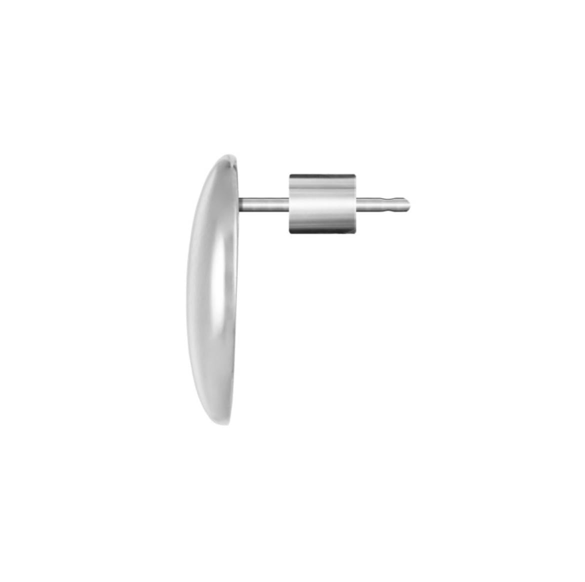 Orecchino a lobo bottone ovale 1,6 cm