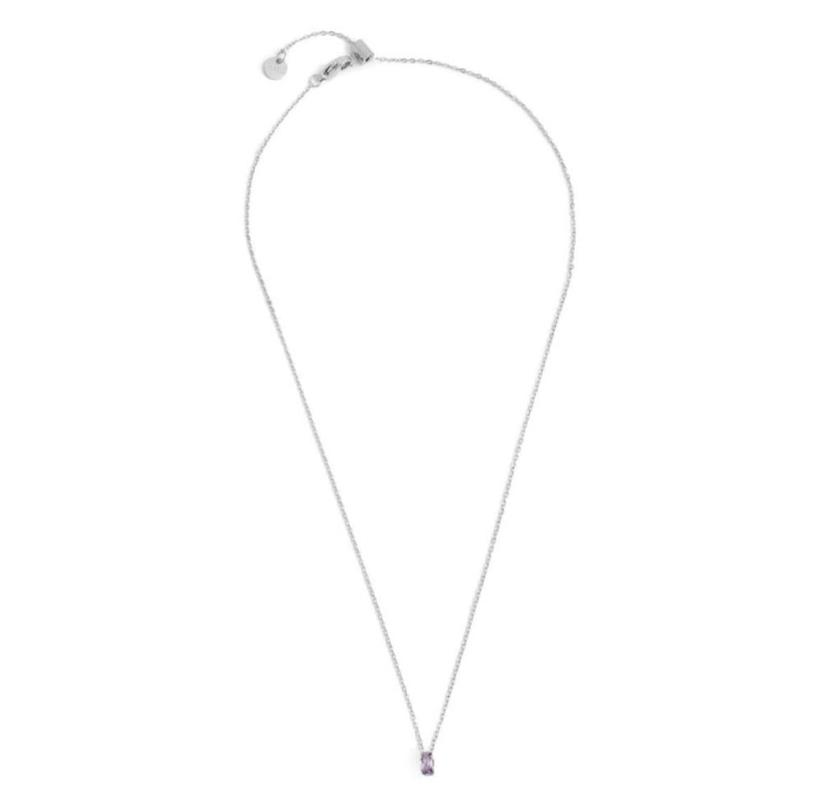 Collana con zircone baguette