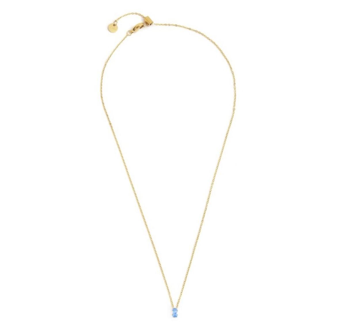 Collana con zircone baguette
