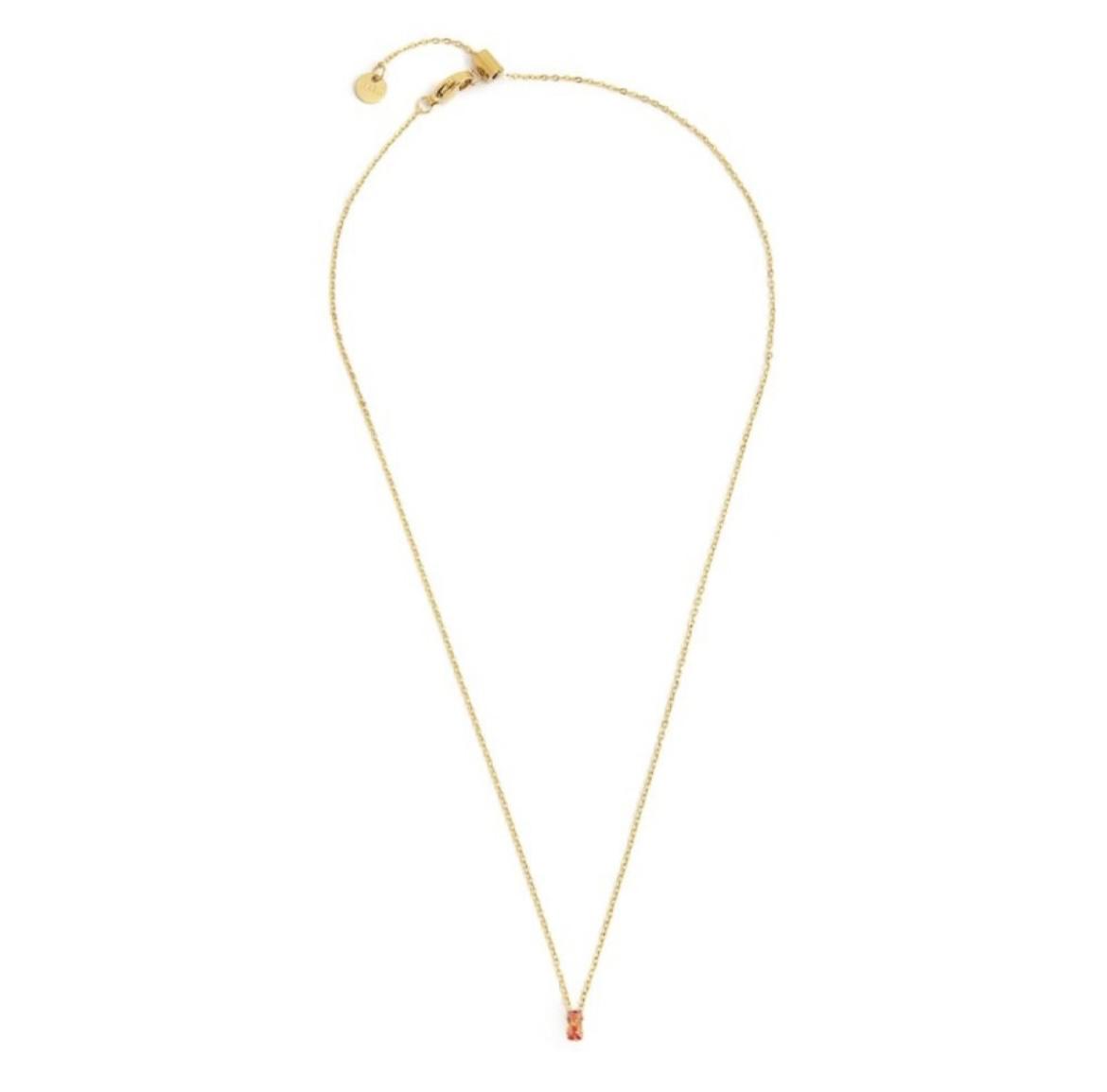 Collana con zircone baguette