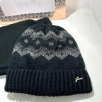 GianMarco Venturi - Set sciarpa e cappello Nero