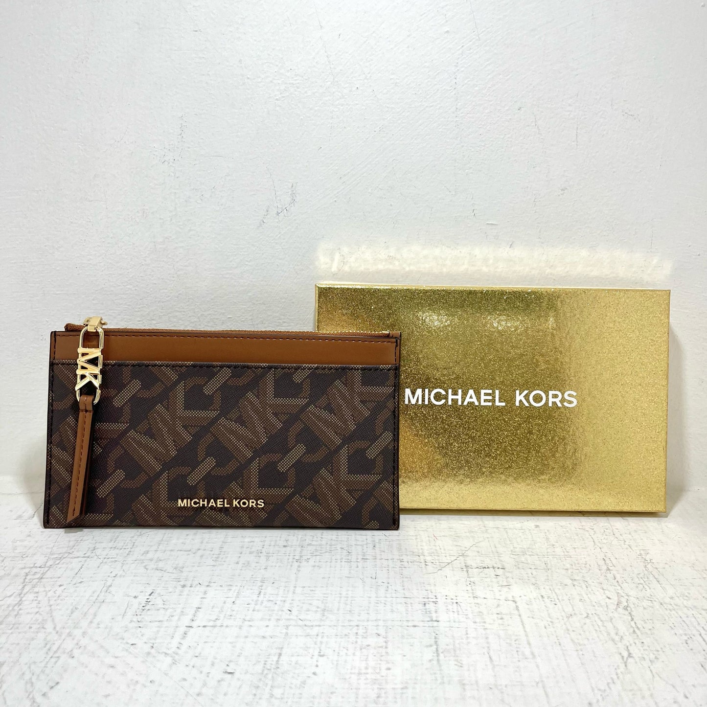 Michael Kors Empire Card Case LG - Brown/Lugga
