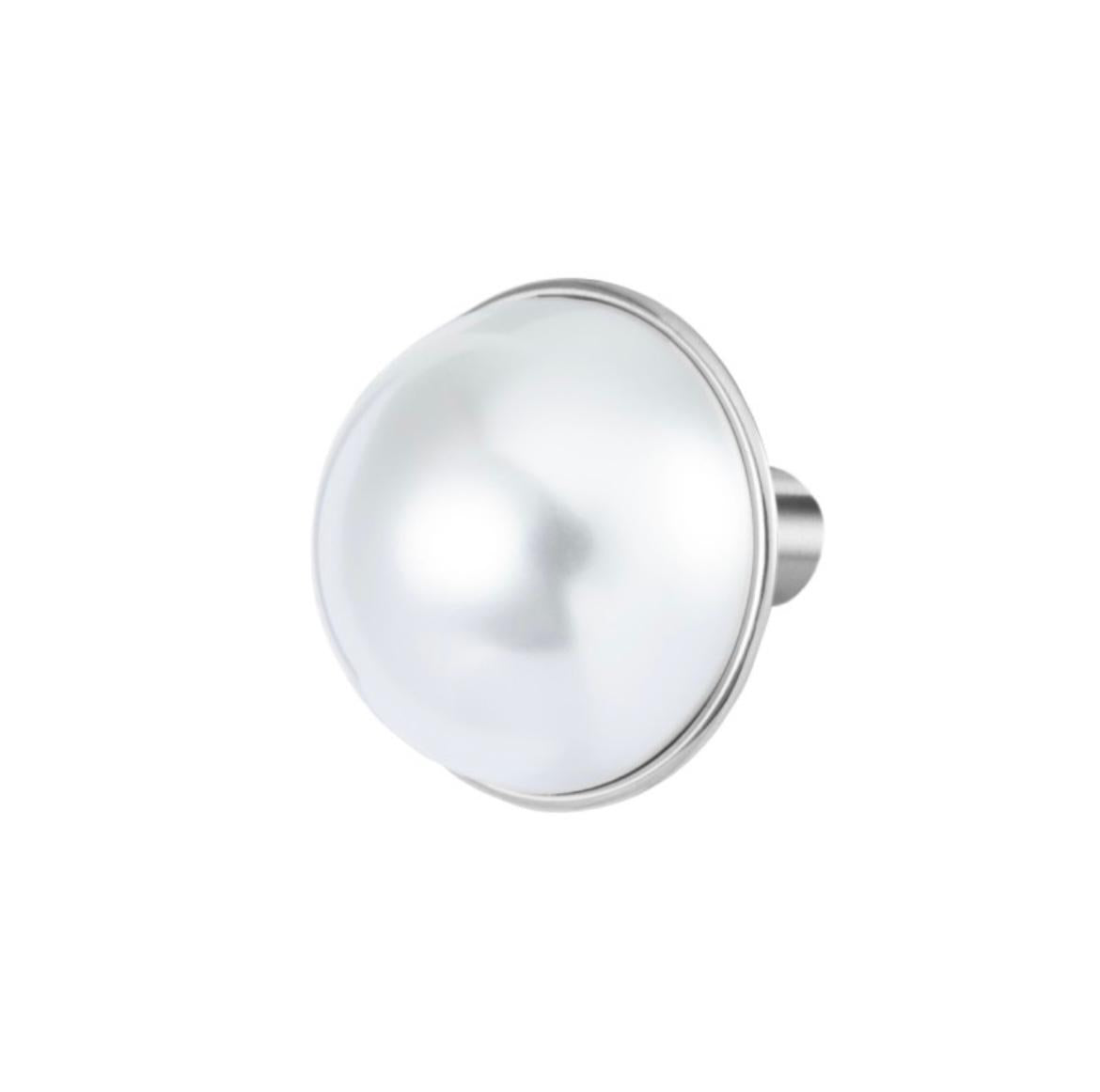 Orecchino lobo con perla 1,5 cm