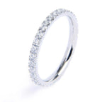 Anello veretta con zirconi 1,7 mm