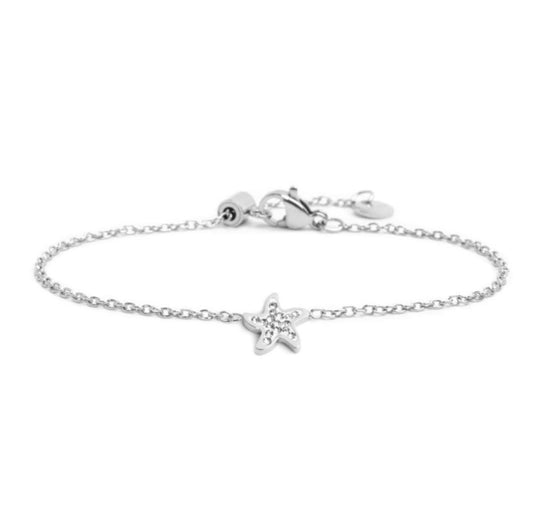 Bracciale stella marina con cristalli