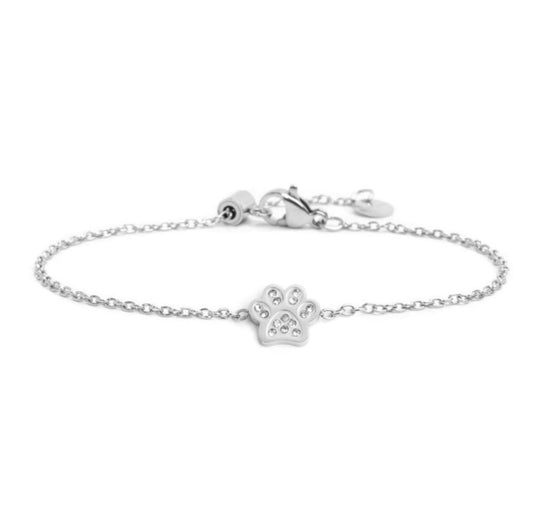 Bracciale zampina con cristalli