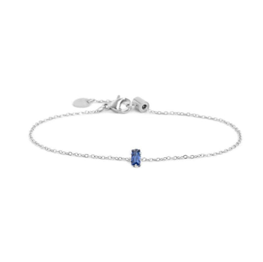 Bracciale con zircone baguette