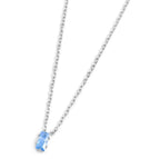 Collana con zircone baguette