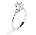 Anello solitario zircone 6,25 mm