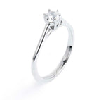 Anello solitario zircone 4,25 mm