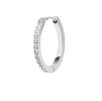 Orecchino a cerchio 2 cm con zirconi