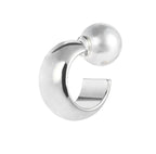 Orecchino a lobo a cerchietto 1,8 cm con chiusura perla