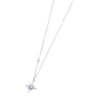 Collana rosa dei venti pendente 15 mm e zircone