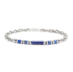Bracciale elementi in pietra ed elementi in ematite catena marine