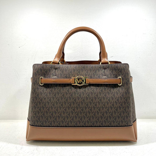 Michael Kors Reed Belted Satchel - Brown
