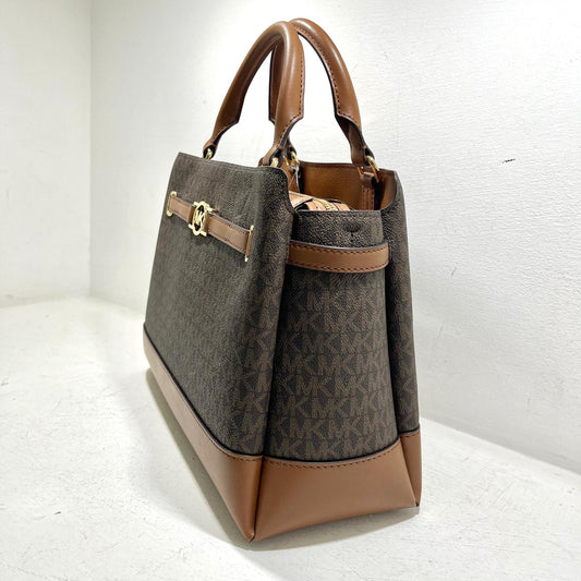 Michael Kors Reed Belted Satchel - Brown