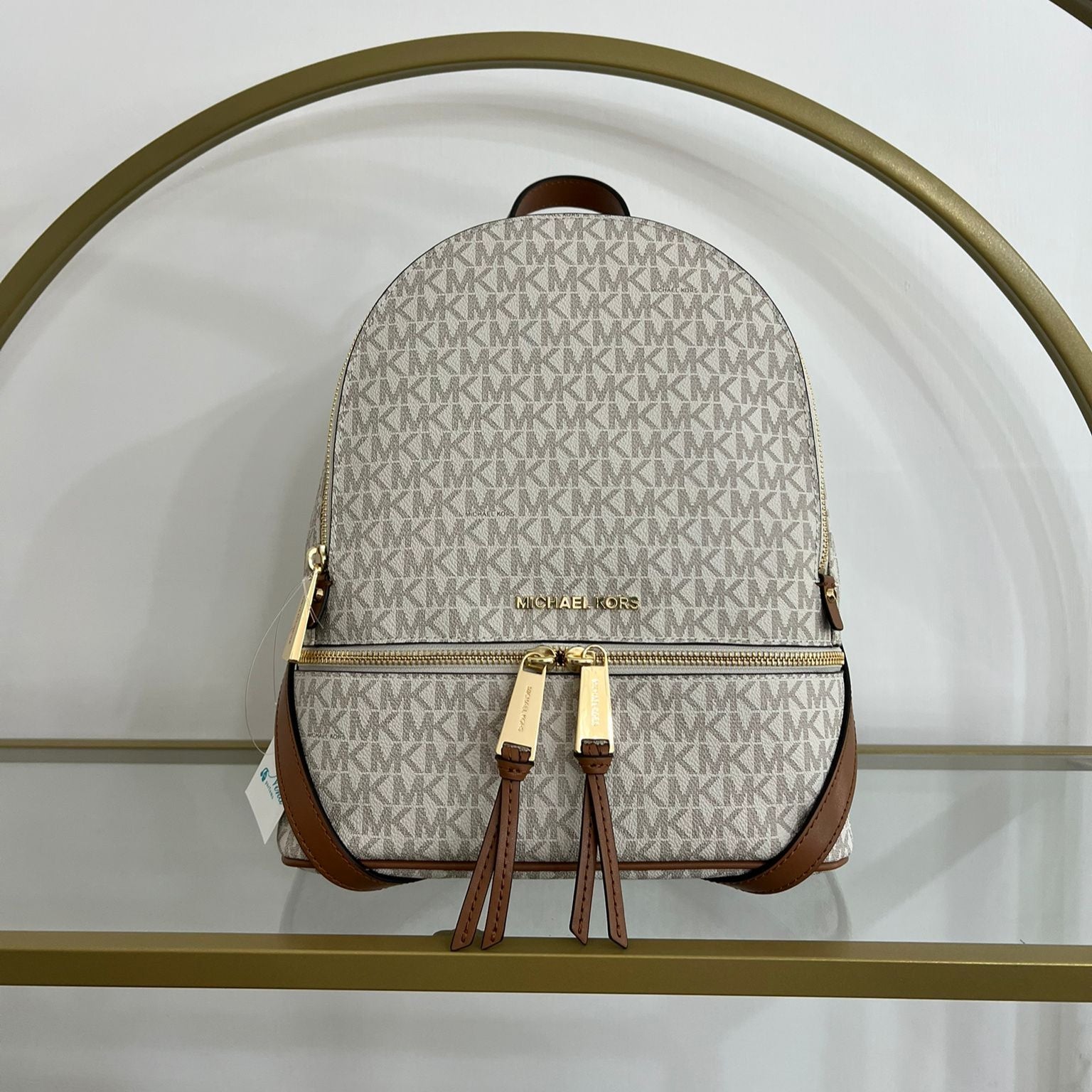 Michael Kors Rhea Zip LG - Vanilla