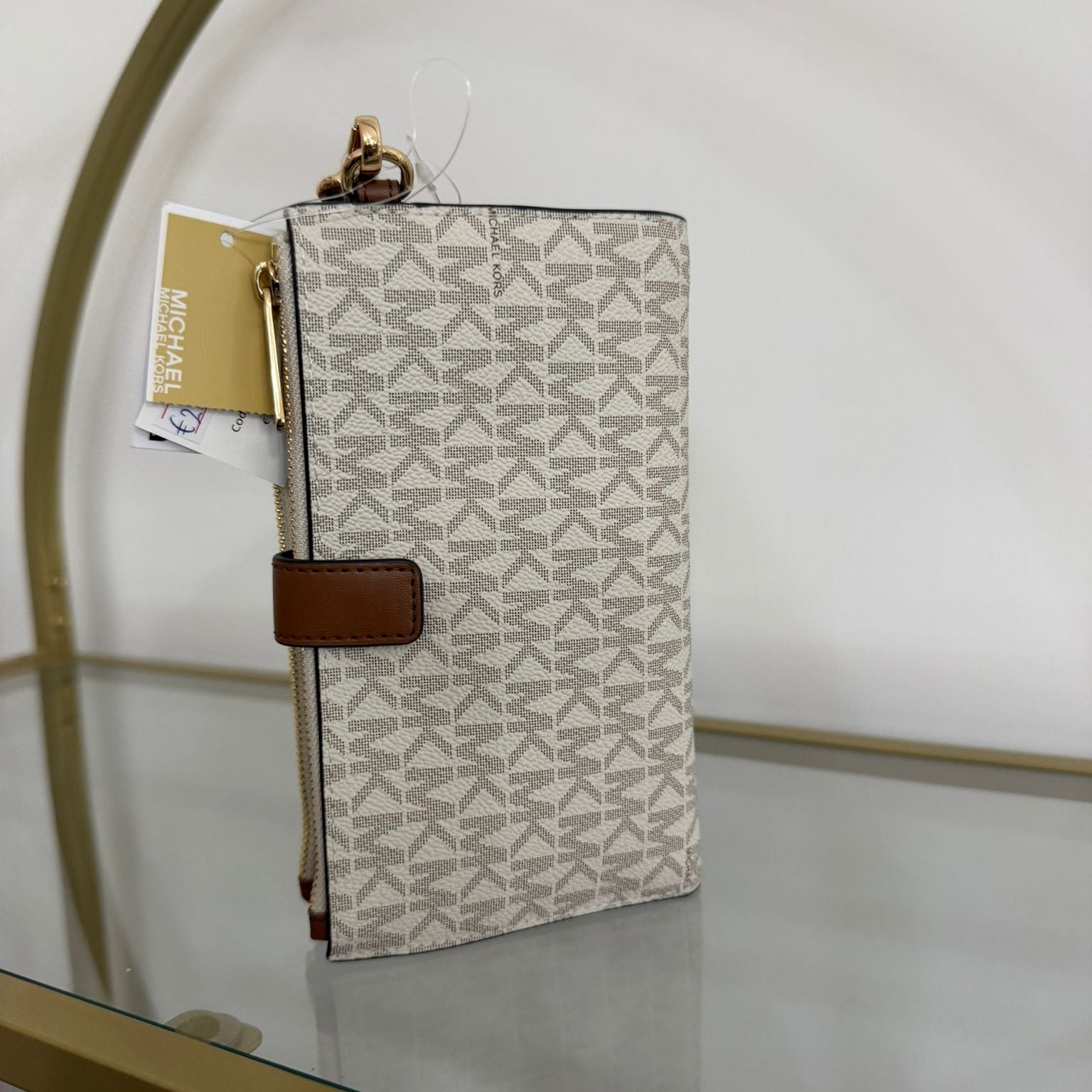 Michael Kors portafoglio Jet Set Travel Vanilla