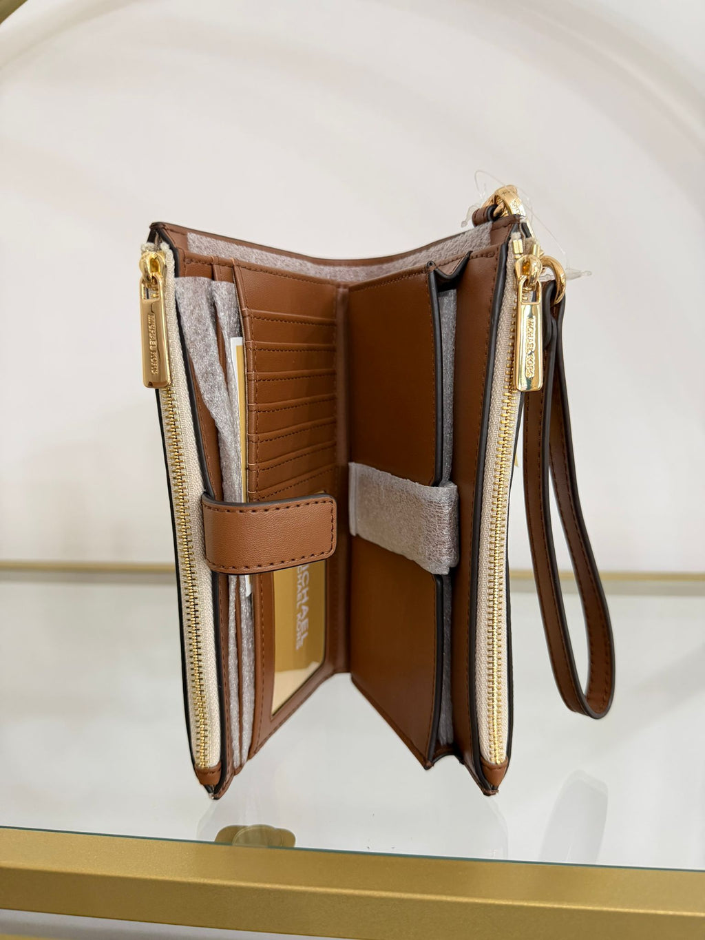 Michael Kors portafoglio Jet Set Travel Vanilla