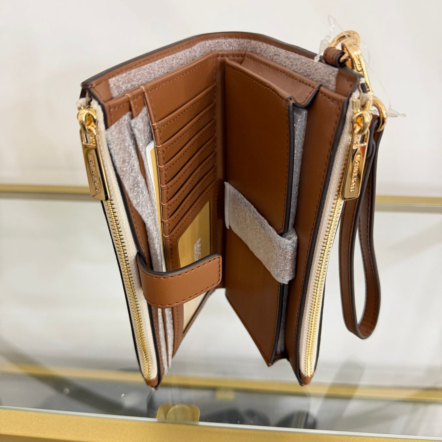 Michael Kors portafoglio Jet Set Travel Vanilla