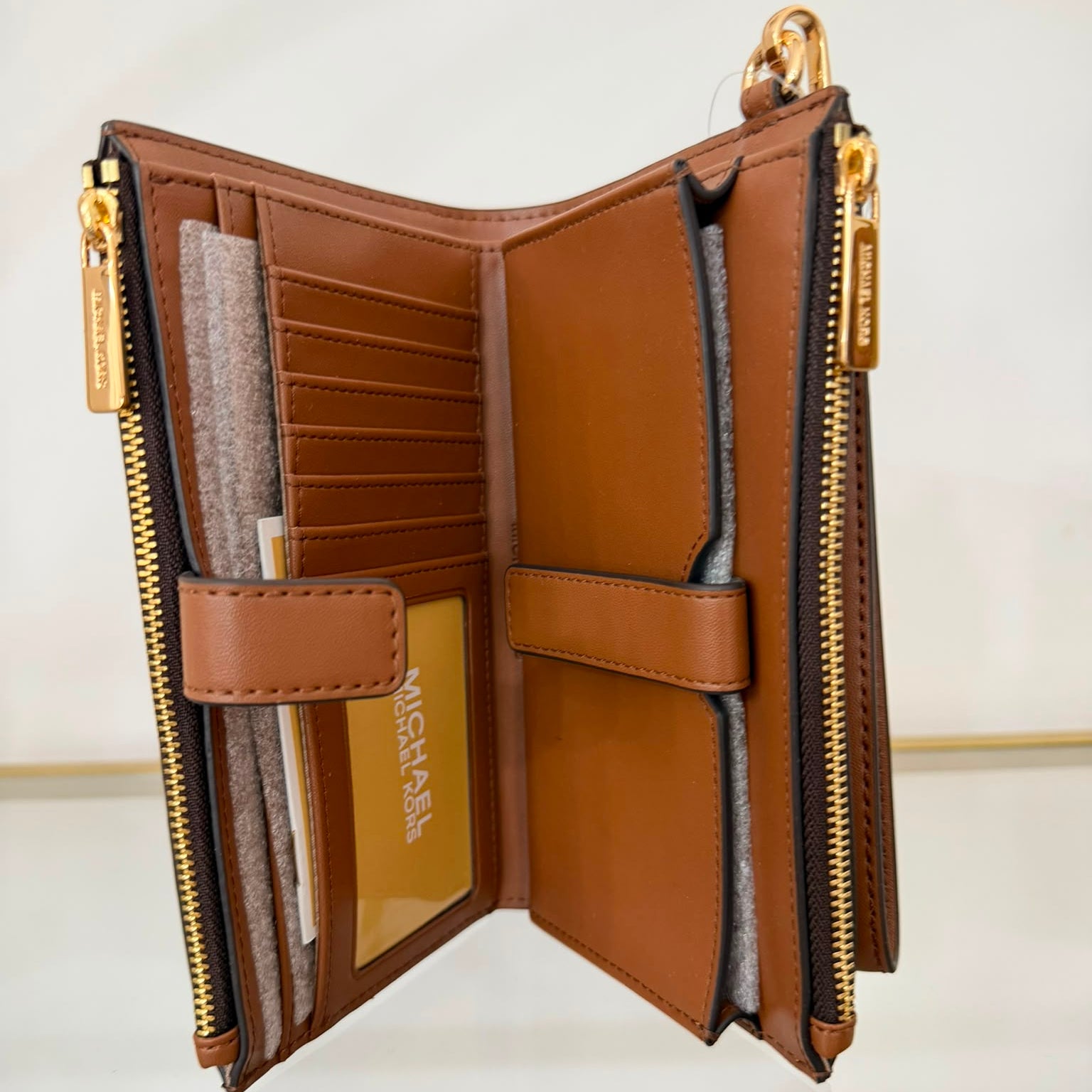 Michael Kors portafoglio Jet Set Travel Brown