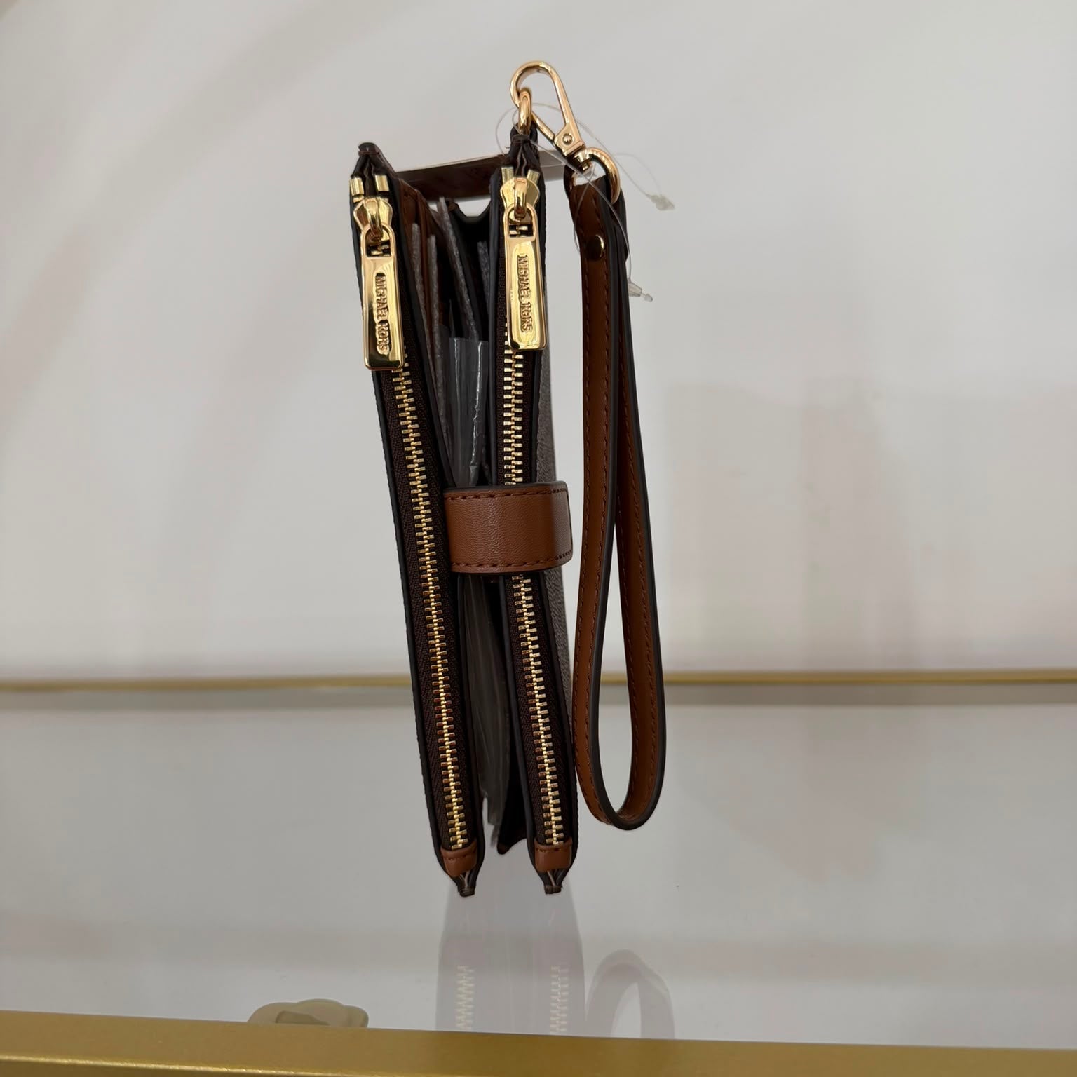 Michael Kors portafoglio Jet Set Travel Brown