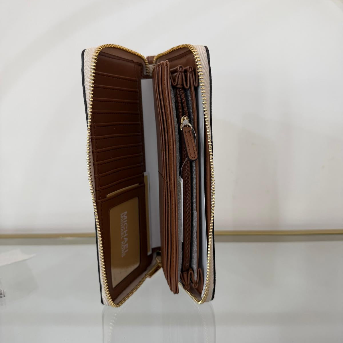 Michael Kors portafoglio Jet Set Travel Vanilla