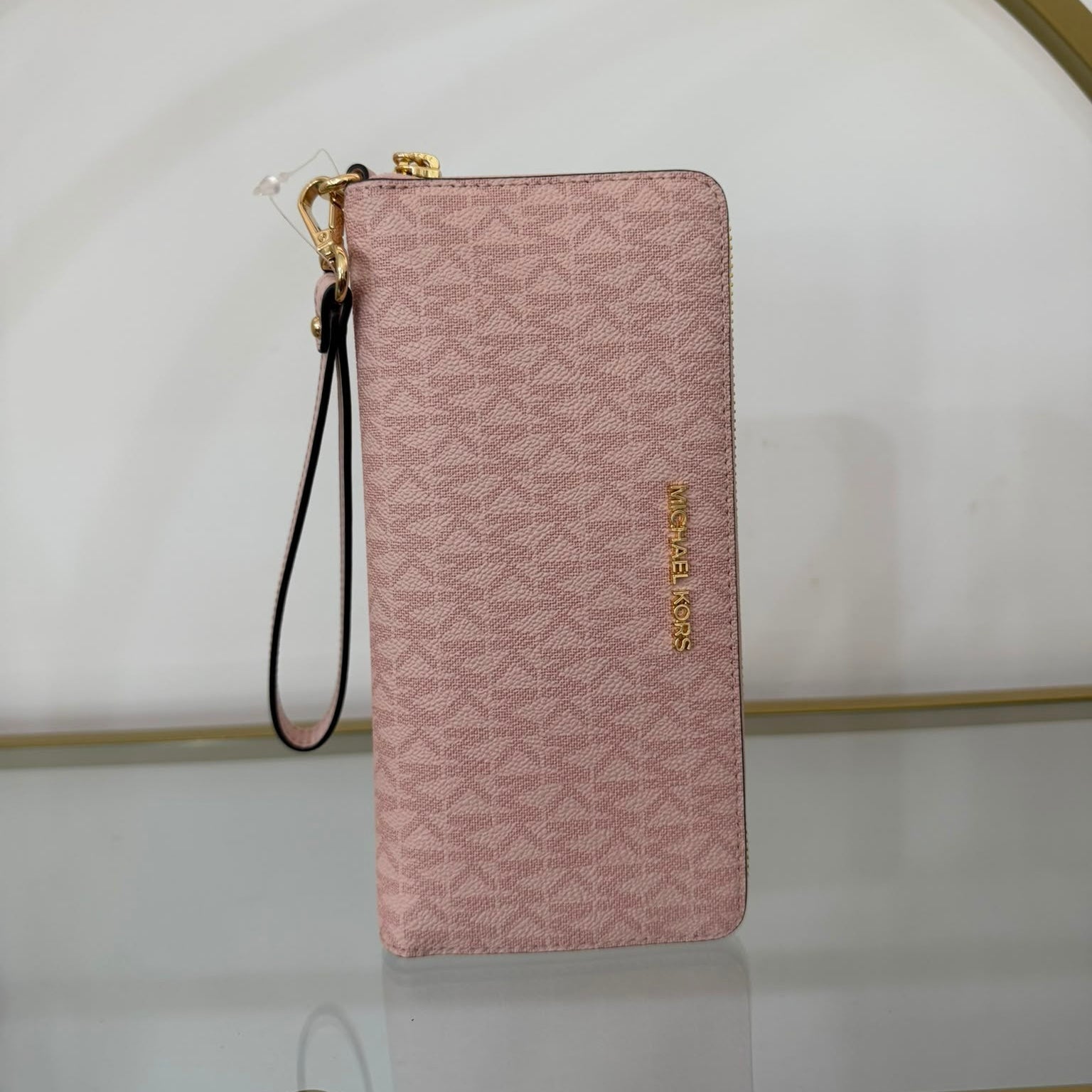 Michael Kors portafoglio Jet Set Travel Vanilla Powder Blush