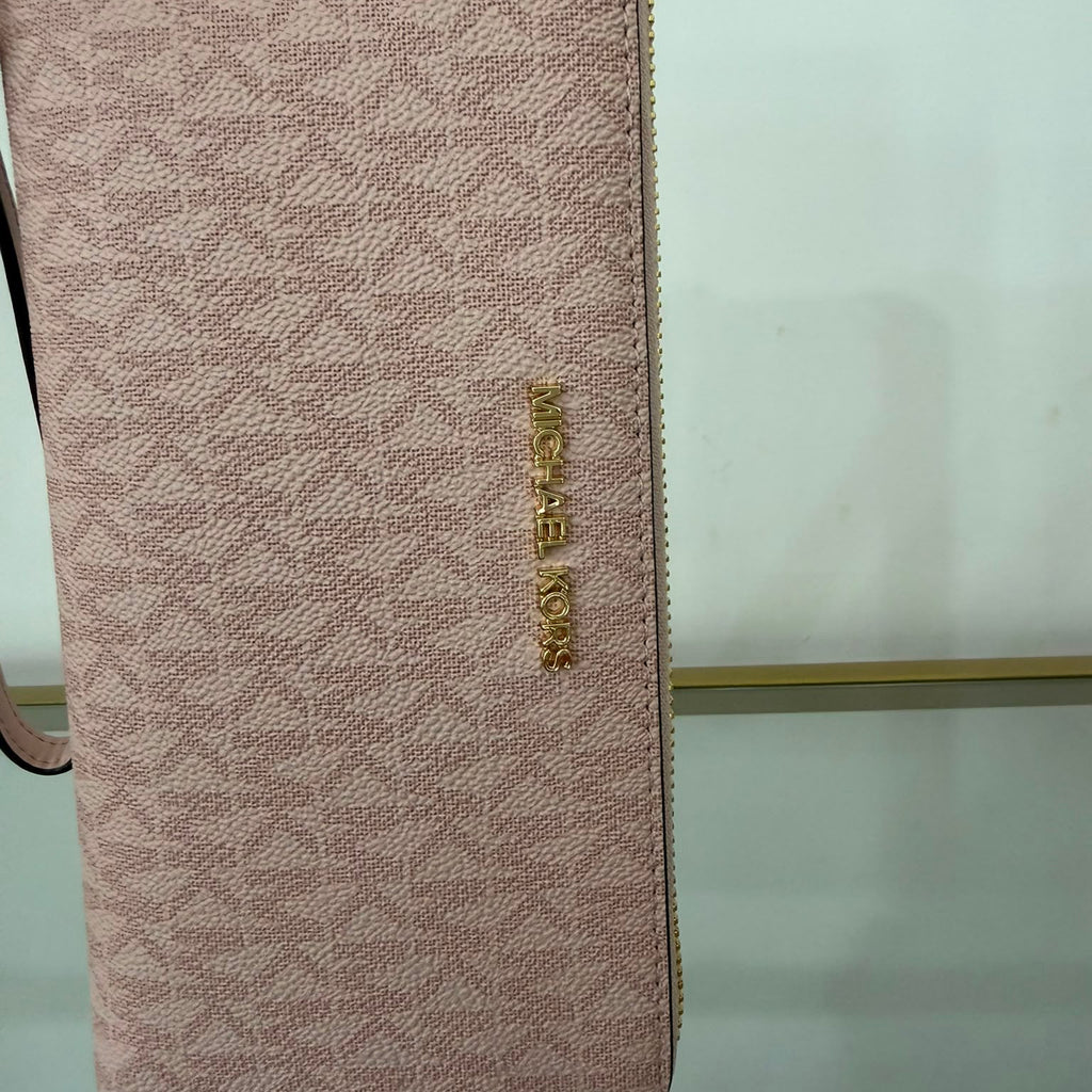 Michael Kors portafoglio Jet Set Travel Vanilla Powder Blush