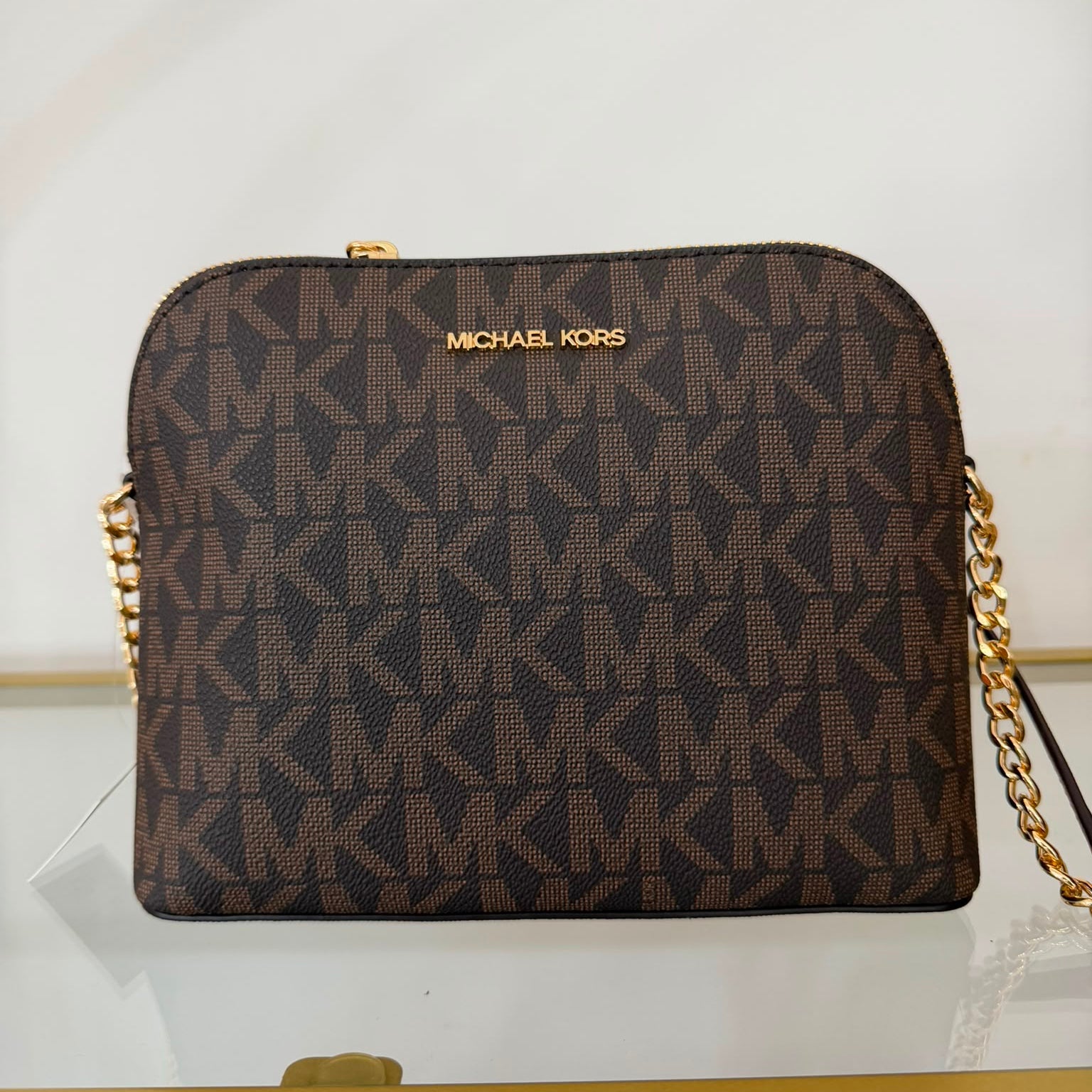 Michael Kors Cindy tracolla Brown