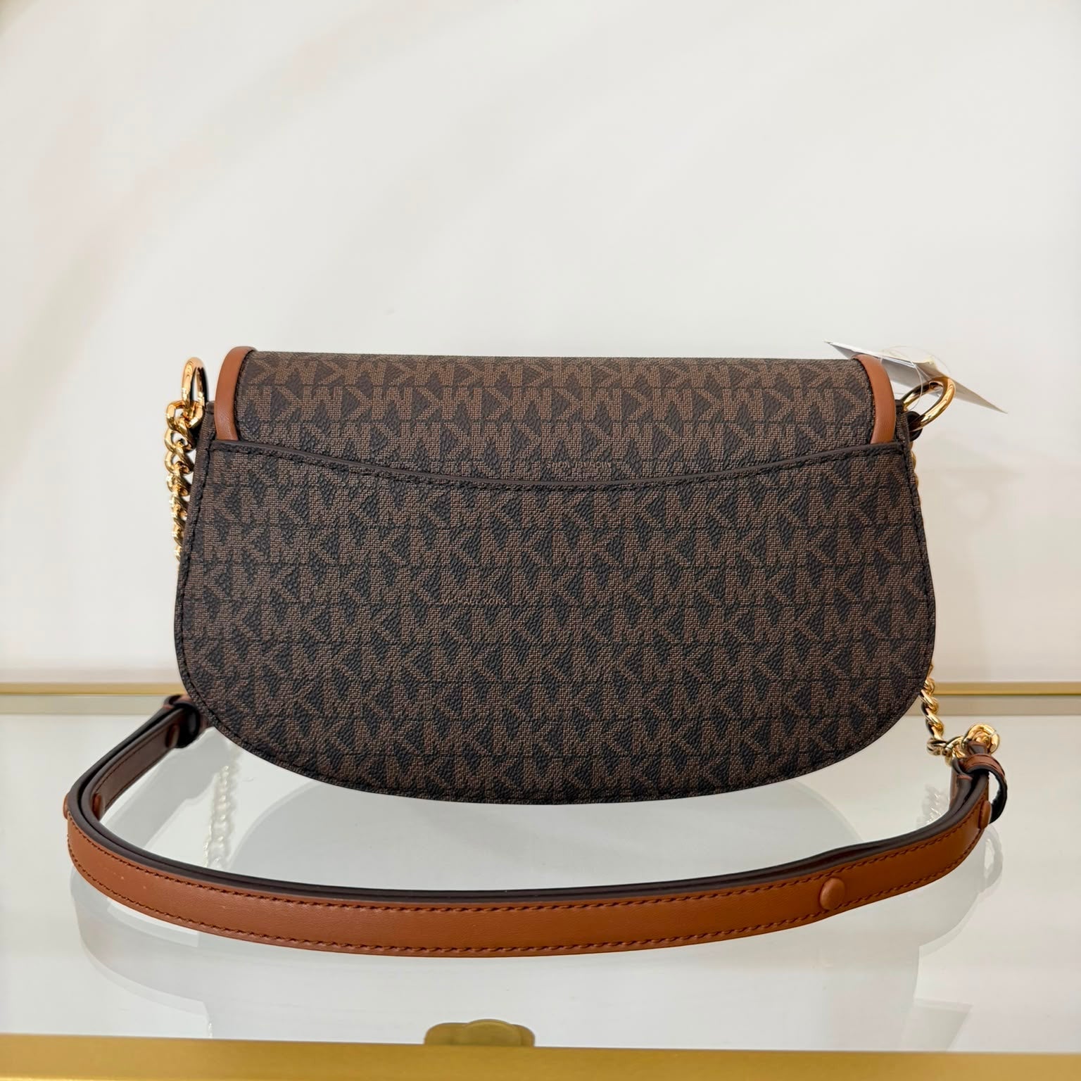 Michael Kors tracolla Mila Brown