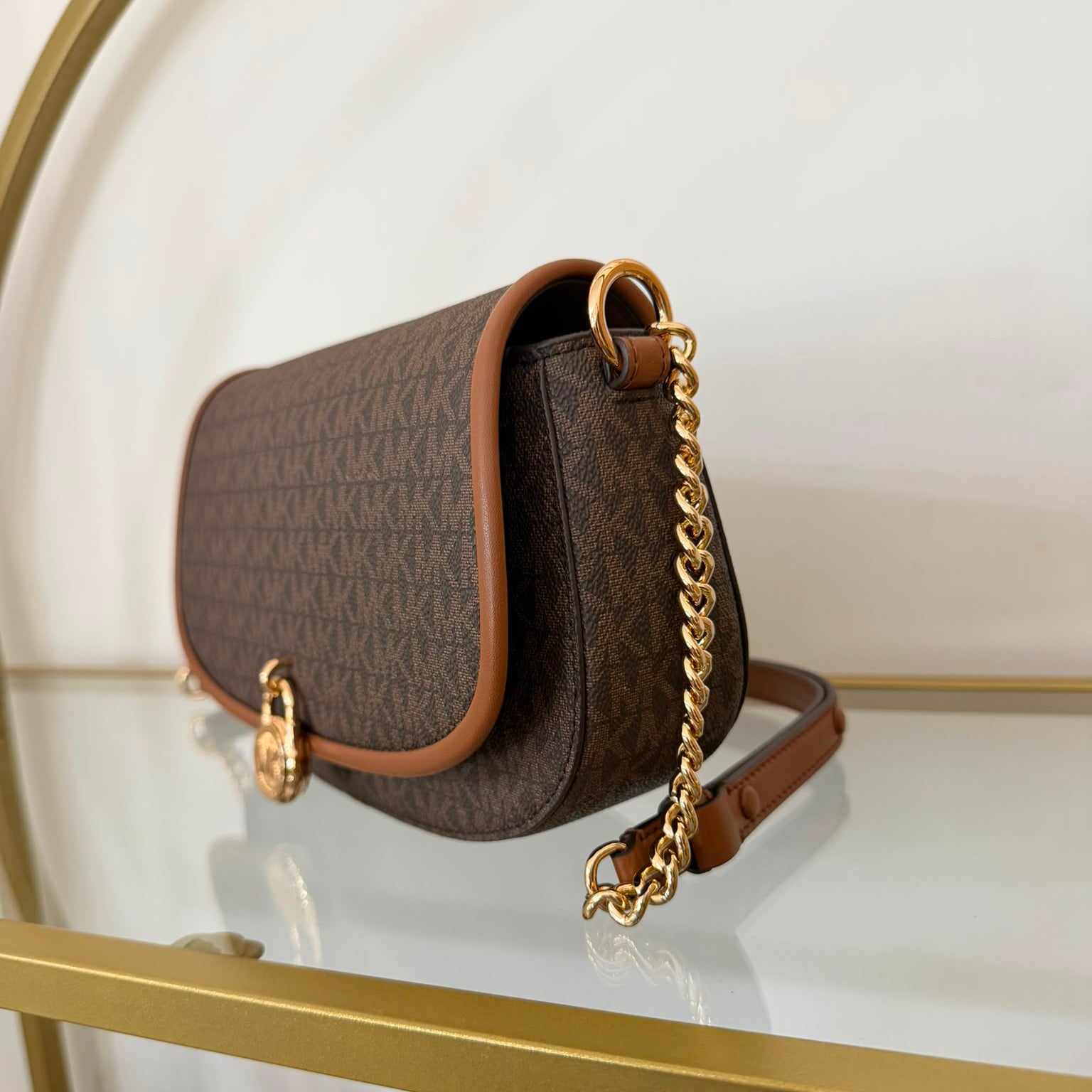 Michael Kors tracolla Mila Brown