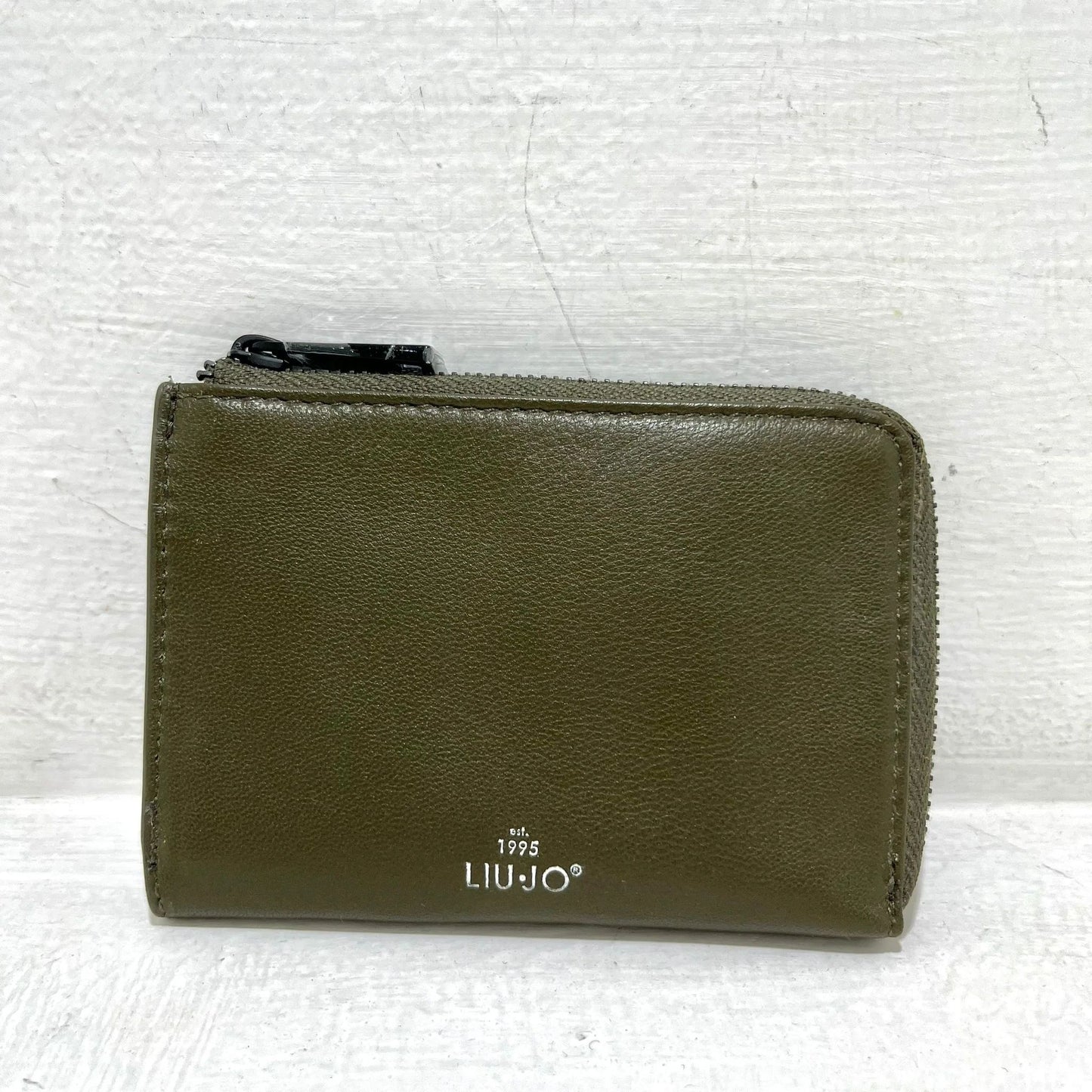 Portafoglio con zip in pelle liscia - Vari colori